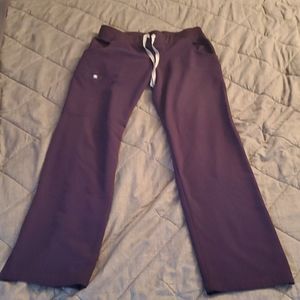 Figs Purple Kade Cargo Scrub Bottoms